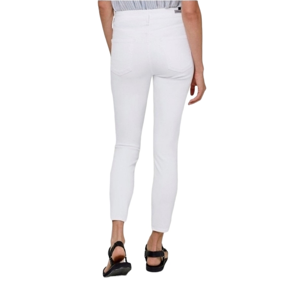 CITIZENS of HUMANITY White Rocket Crop High Rise Skinny Ripped Jeans Size 25 - Picture 1 of 8